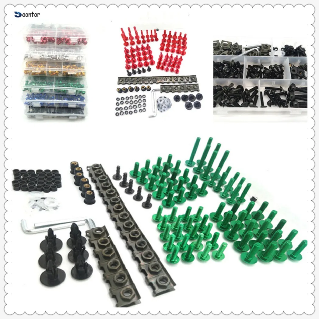 Motorcycle Accessories Fairing Body Bolts set Kit Fastener Clips Screw Nuts For  Aprilia FUTURA RSV MV Agusta BRutale 675