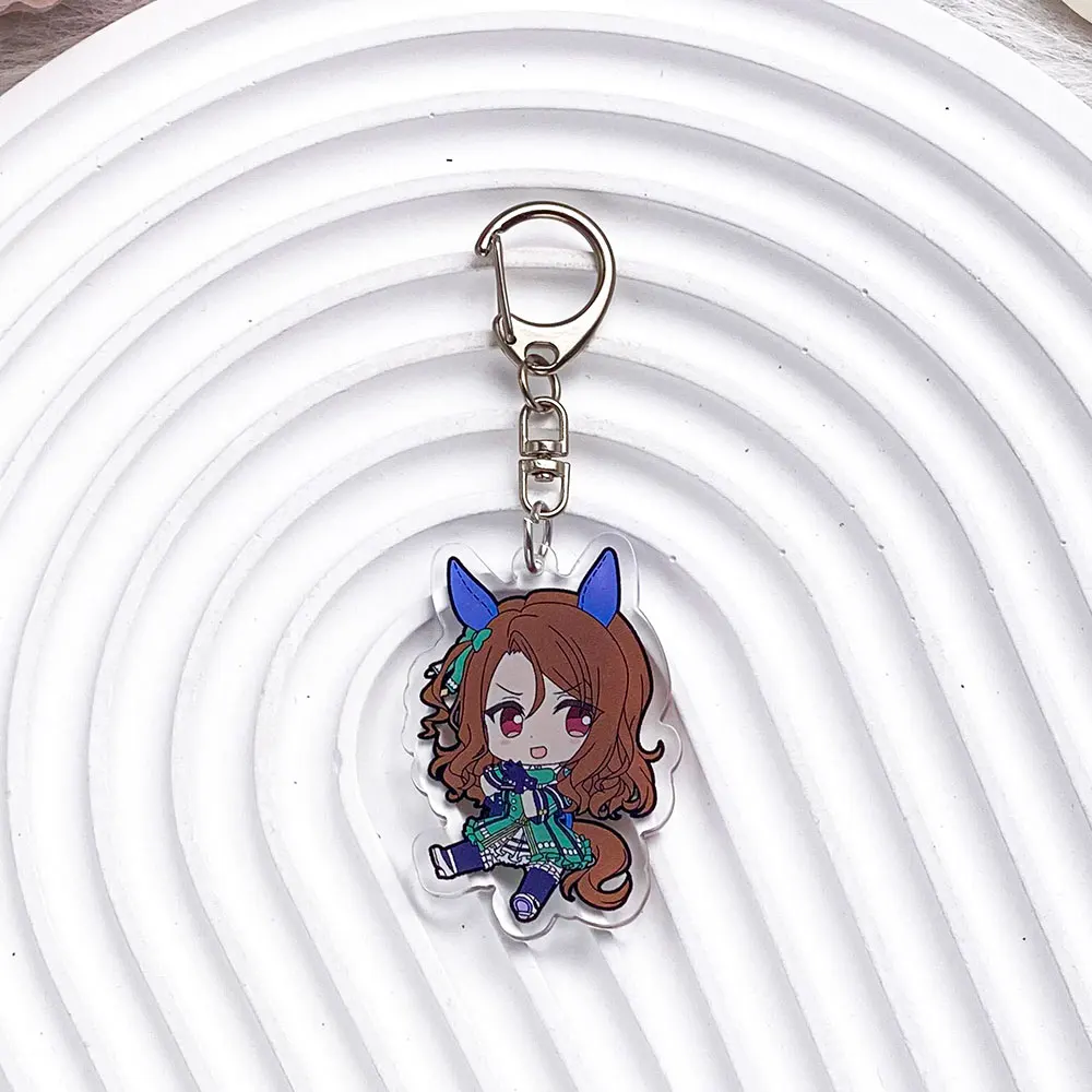 Anime Characters Pretty Derby Acrylic Car Keychain Accessories Special Week Bag Charm Cute Backpack Pendant Gifts For Friends image 4