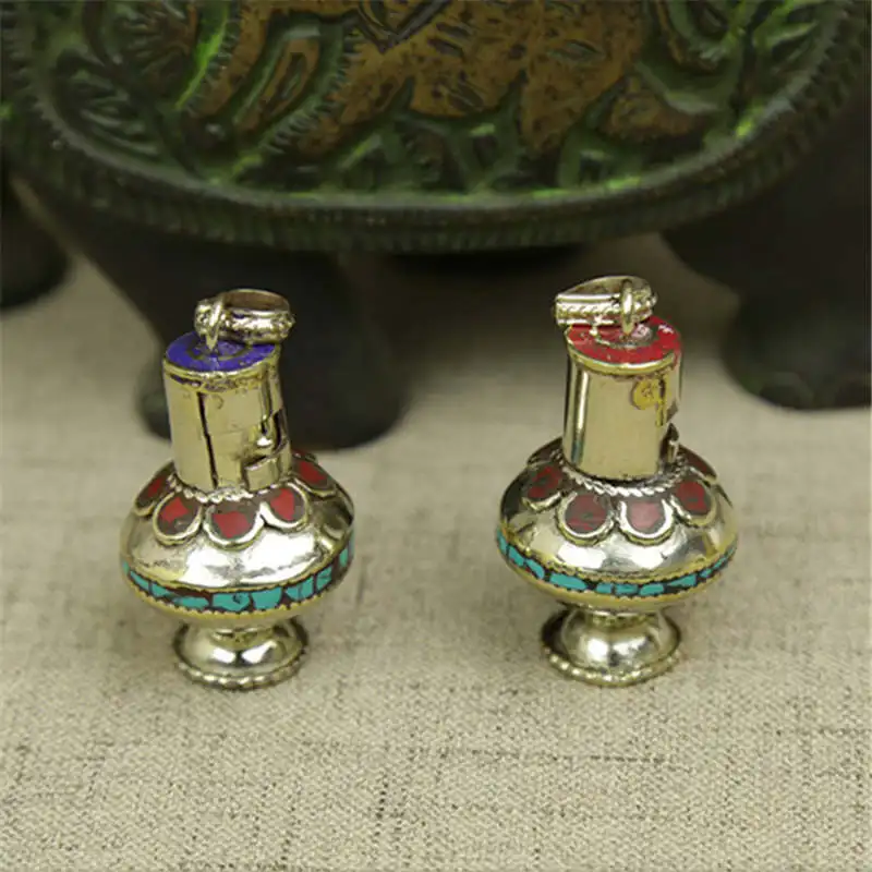 Tibetan Amulet Pendants Nepal Small Snuff Bottle Lovely Pendant TBP019