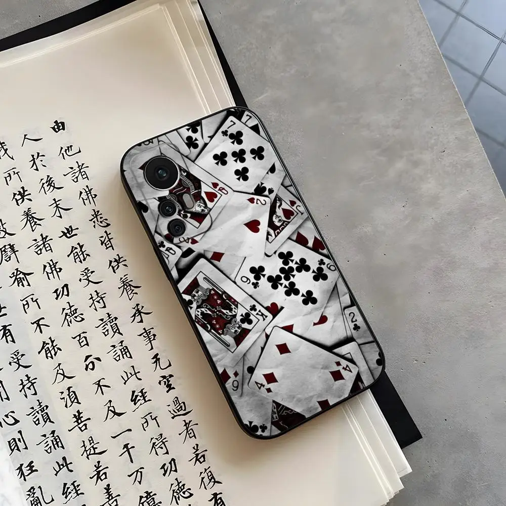 Poker Ace of Spades Phone Case Funda for Xiaomi 14 11T 13 12 Lite Ultra Redmi Note 13 10 Pro POCO F4 F5 X5 Pro Coque