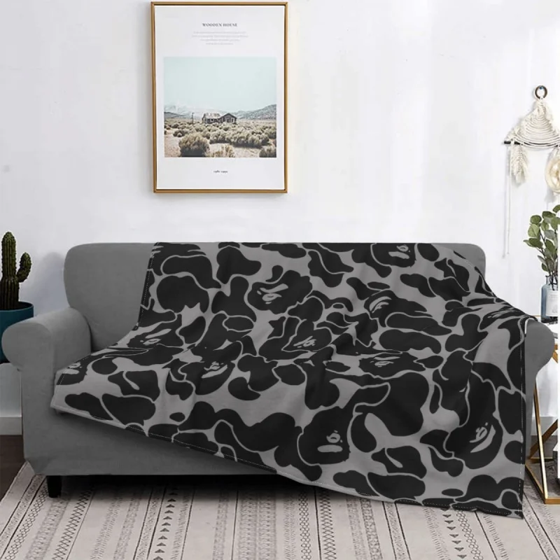 Blanket Camouflage Military Bedspread Plush  Cover Fleece Bedding Sofa Picnic Velvet Outlet Art  blankets for beds