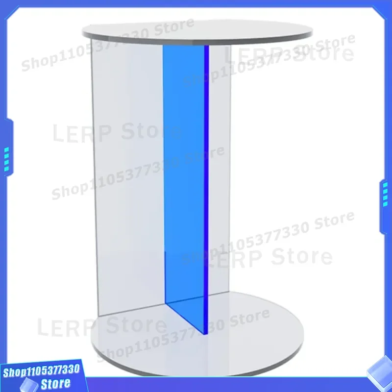Nordic Acrylic Side Table Luxury Designer Small Coffee Table for Living Room Corner Sofa Bay Window Special Shaped End Table