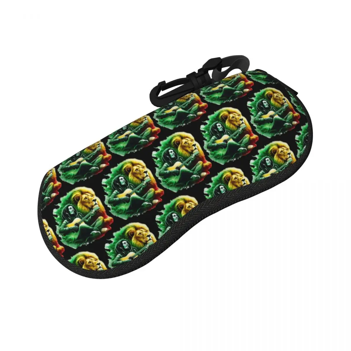 Bob Marley One Love Shell Estuche para gafas Caja protectora para gafas de sol Mujeres Hombres Bolsa suave para gafas