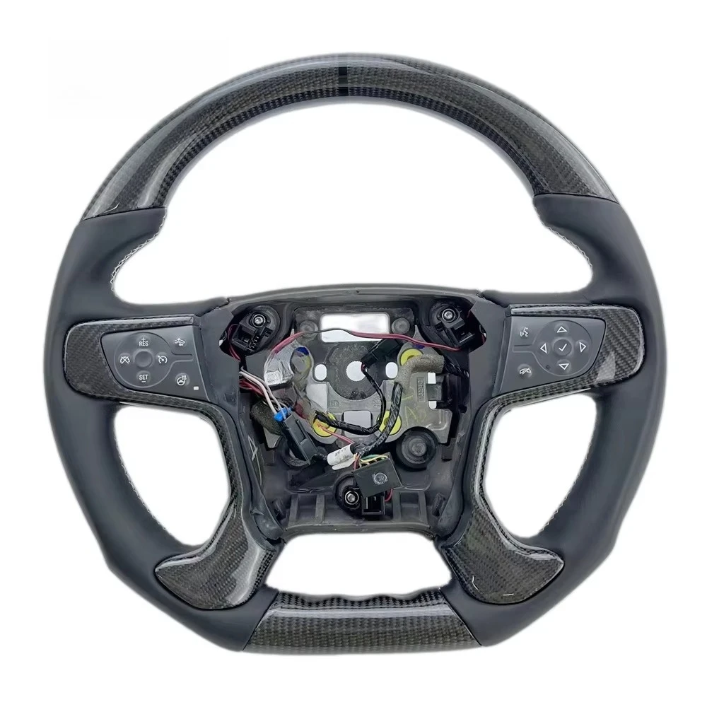

Permanent Carbon Racing ECR Auto Parts Flat Bottom Carbon Fiber Steering Wheel