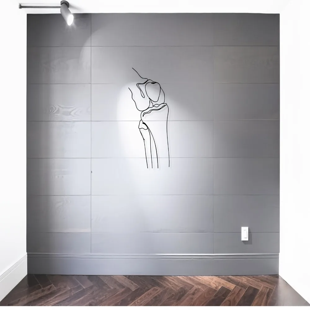 Medical Theme Knee Joint Wall Art Ideal Decor for Orthopedic Surgeons Doctors & Clinics