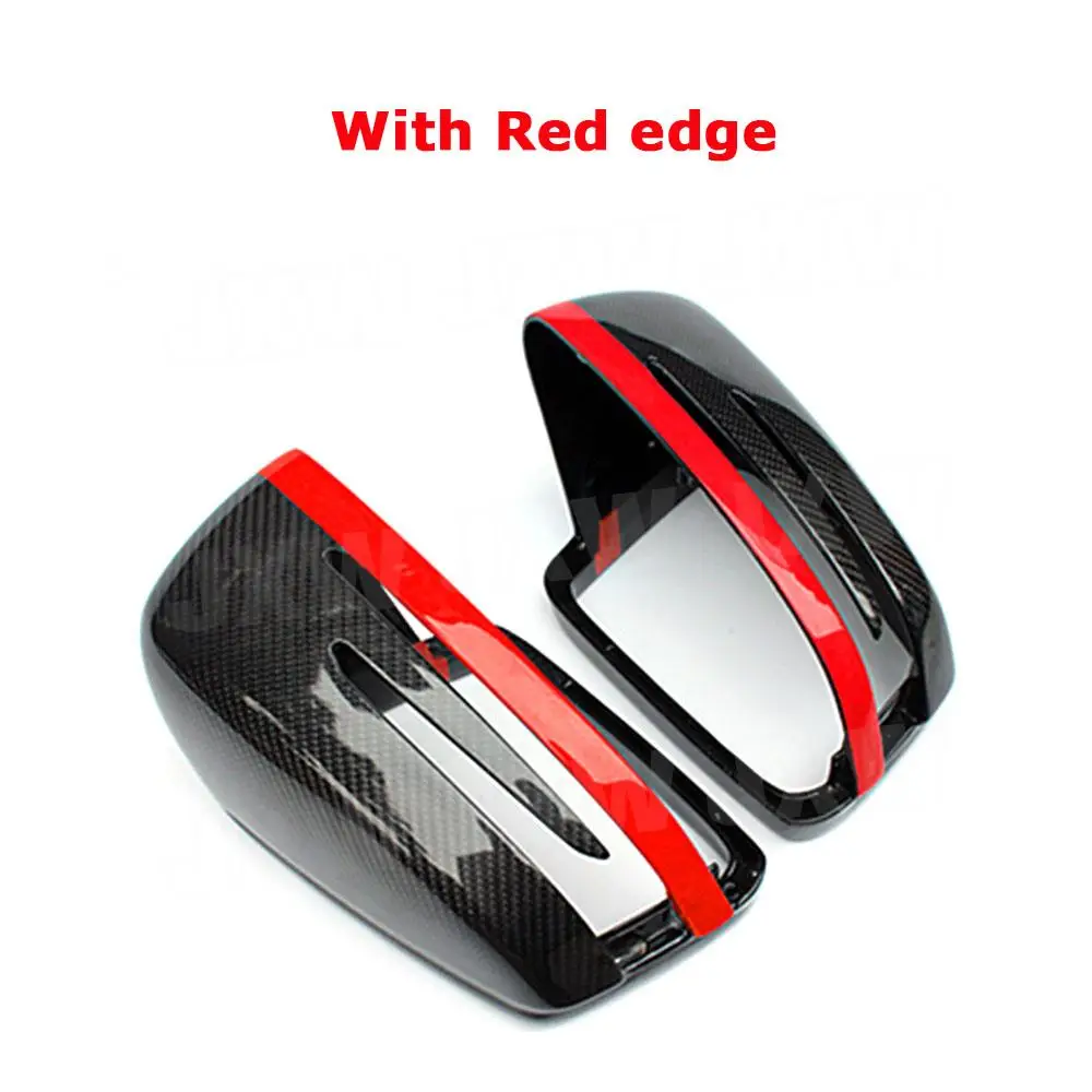 JCHEY ألياف الكربون الرؤية الخلفية غطاء مرآة جانبية غطاء الكسوة لبنز A C CLA GLA CLS الفئة W176 W117 W204 W212 W218 W207 2013-2018