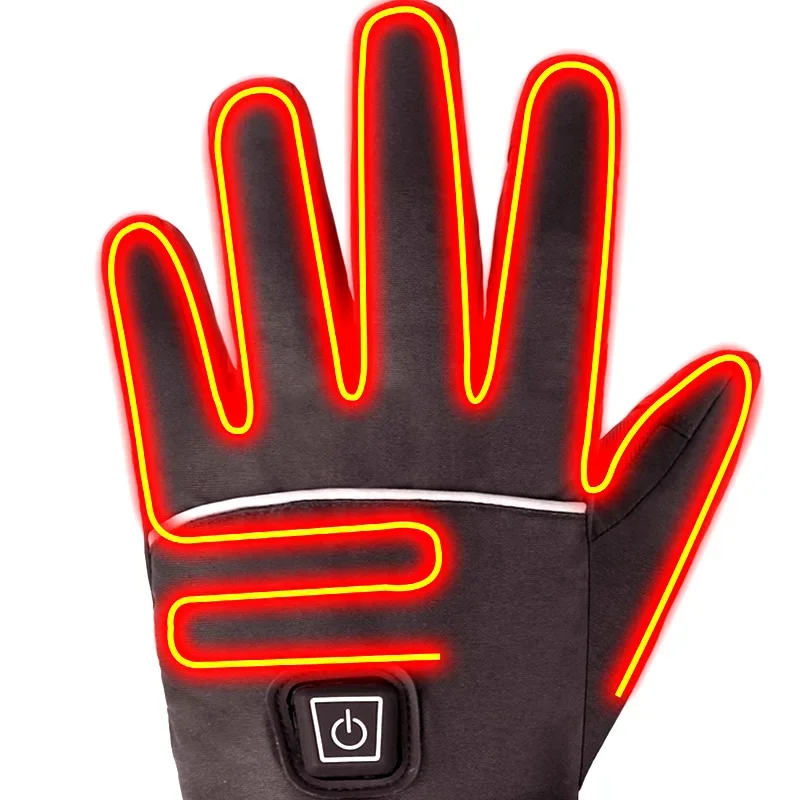 

Waterproof Thermal Winter Rechargeable Battery Heating Glove Touch Screen Other Sports Gloves Racing Electric Heated Ski Gloves