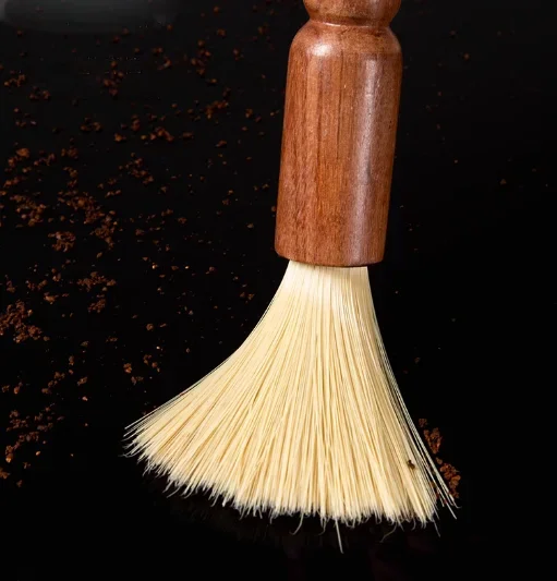 Coffee Grinder Cleaning Brush Wood Dusting Espresso Brush Accessories for Bean Grain Coffee Tool Barista Home Kitchen