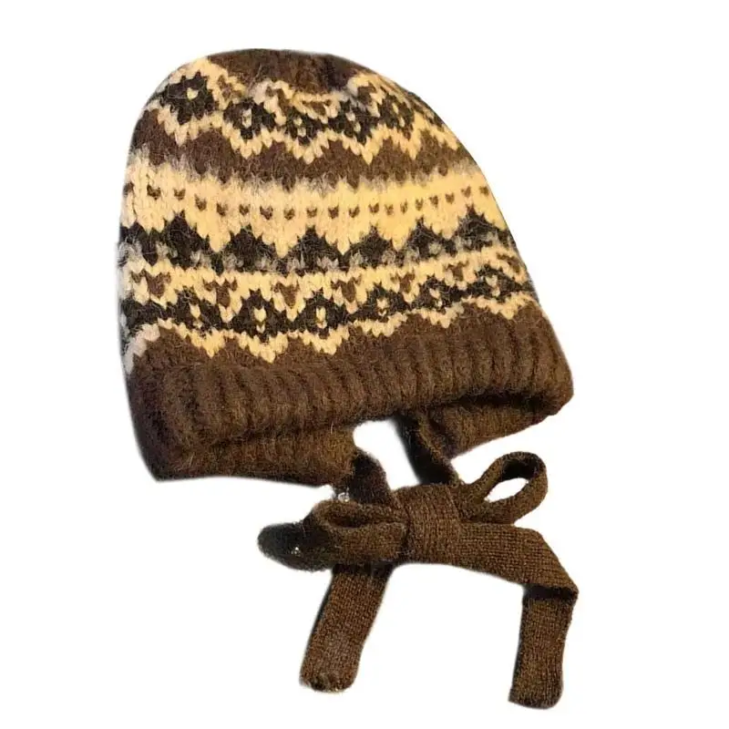 

652F Plush Unique Hat Autumn and Winter Hat Personality Accessory Stylish Hat