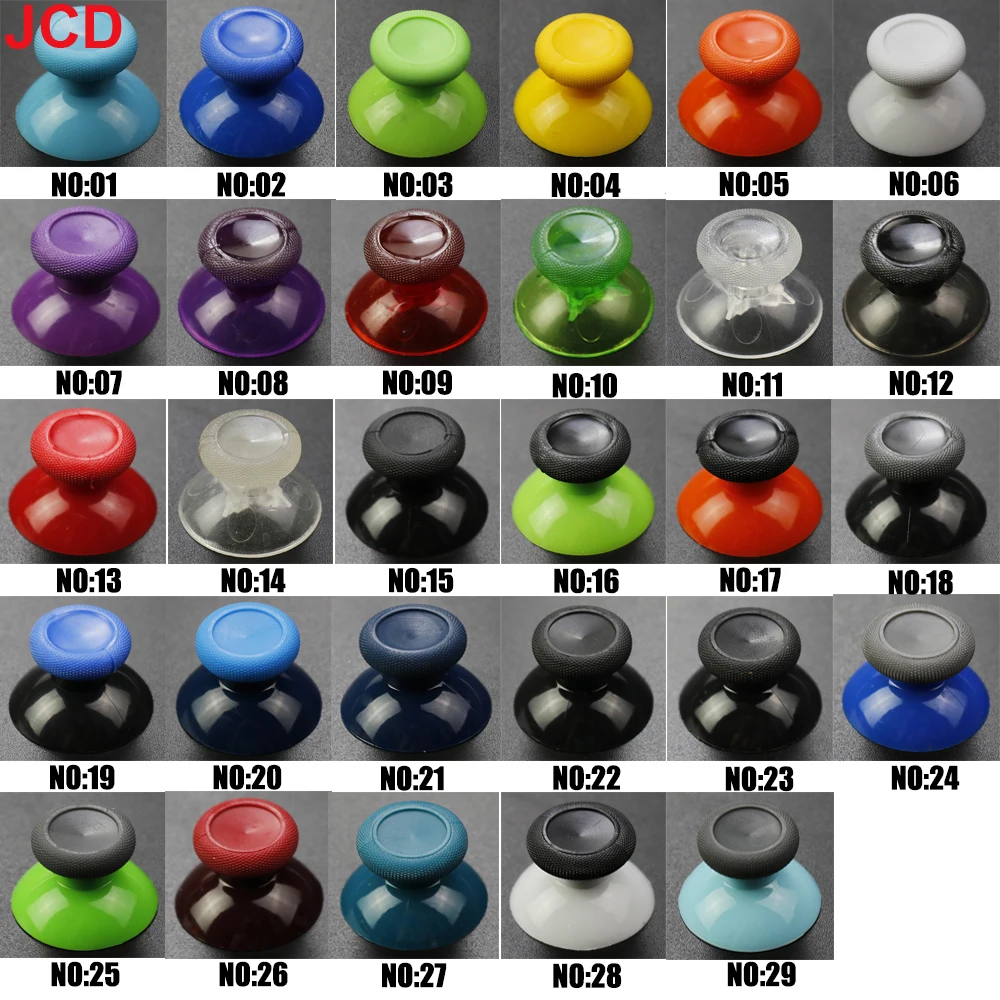 NO:01-19 3D Analog Joystick Replacement thumb Stick grips Cap Buttons For Xbox One X S Controller Thumbsticks Cover Mushroom Cap