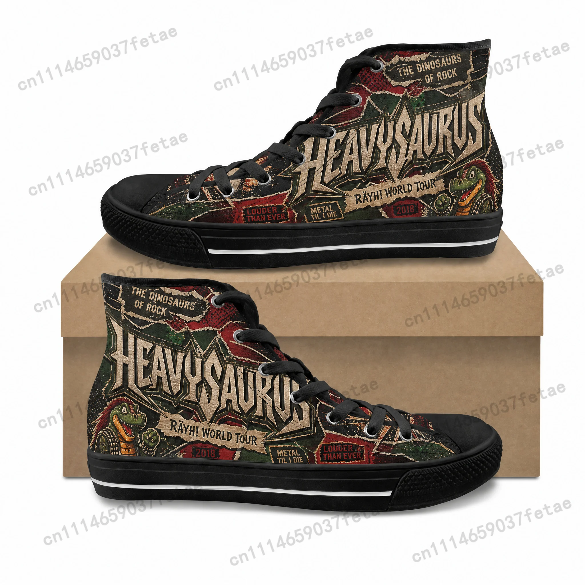 HeavySaurus Band Mens Womens shoes Flats Sneakers Sports Running Shoes High Quality Sneaker Lace Up Mesh Footwear custom Shoe