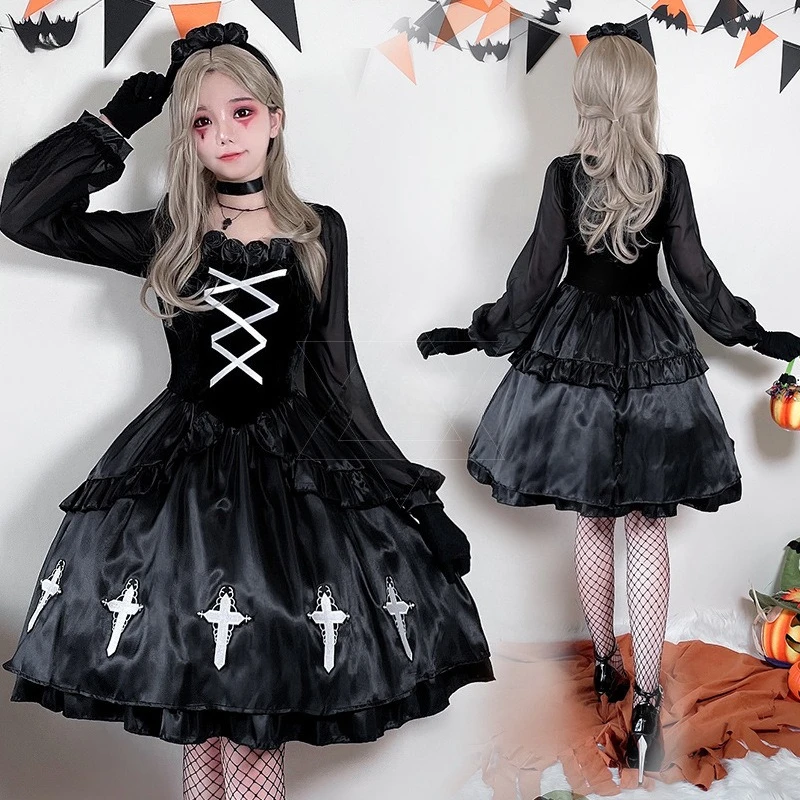 

Halloween Adult Costumes Gothic Style Ghost Bride Costume Diablo Style Imp Costume Witch Costume Vampire Costume