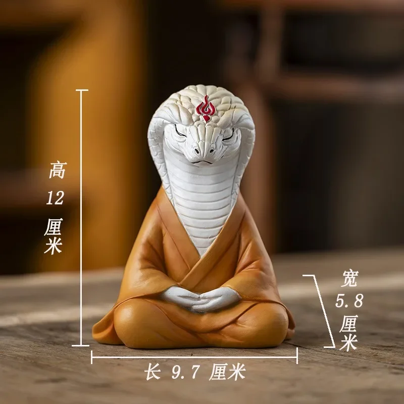 Zen Snake Ornaments for The Year of Birth Desktop Luck Car Decoration Gifts Python Mascot