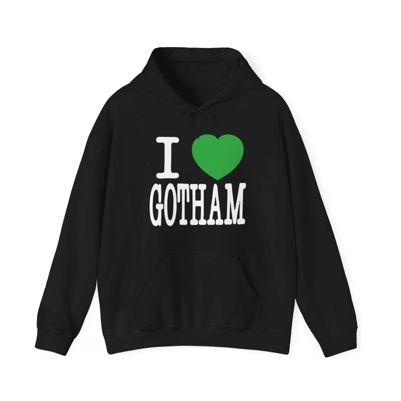 

2025 Autumn and Winter Number Nine - I Love Gotham - (N)ine Green Heart Pullover Hoodies