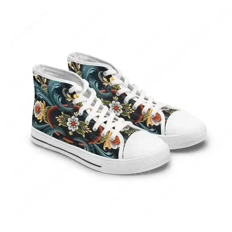 

Telemark High Top Shoes Mens Womens Teenager Sneakers Canvas High Quality Outdoor Daily Sneaker Custom Made Couple Shoe