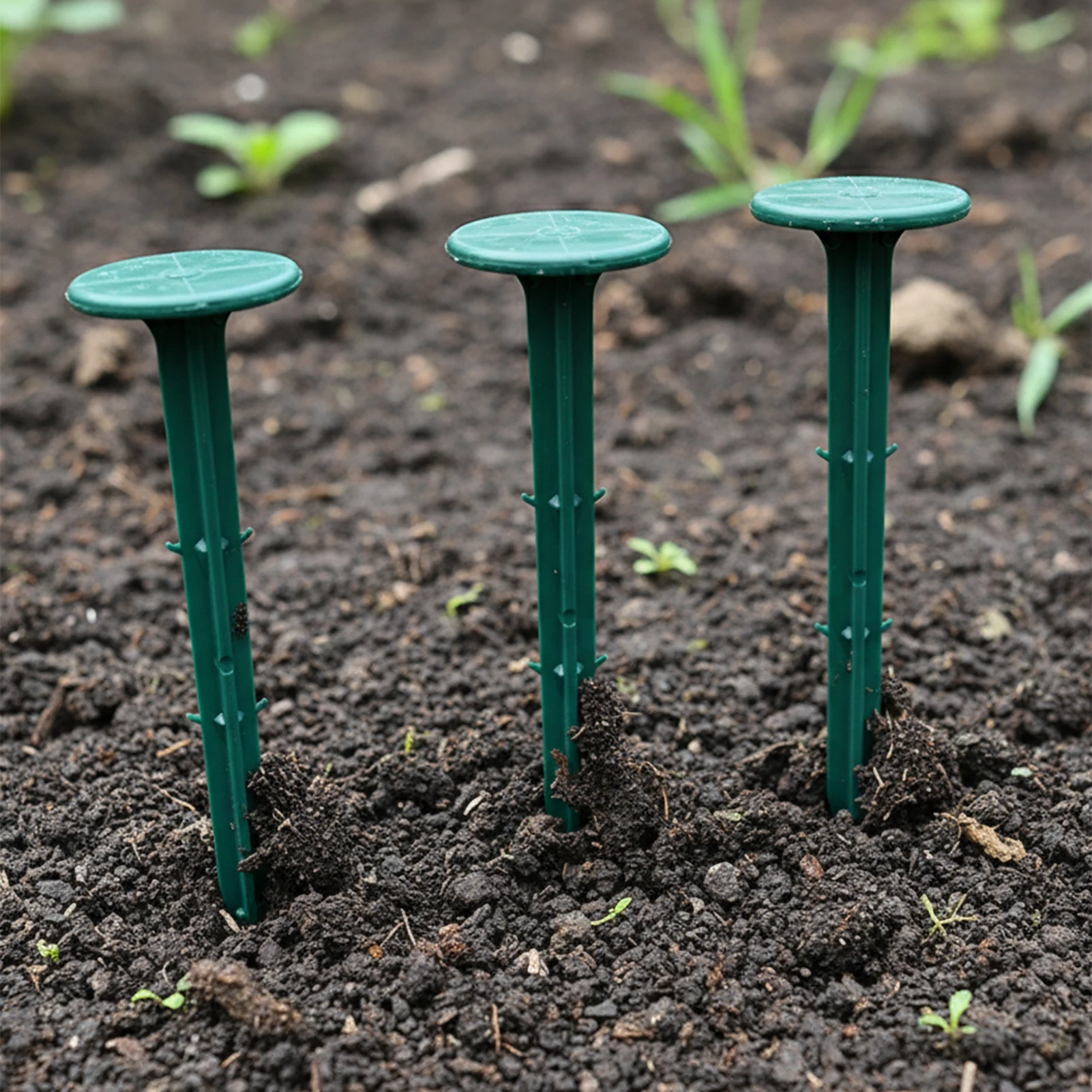 

50pcs Lawn Turf Nails Plastic Gardening Fixing Nails Anti-Grass Cloth Lawn Care Garden Ground Stakes for Home Ground Nails