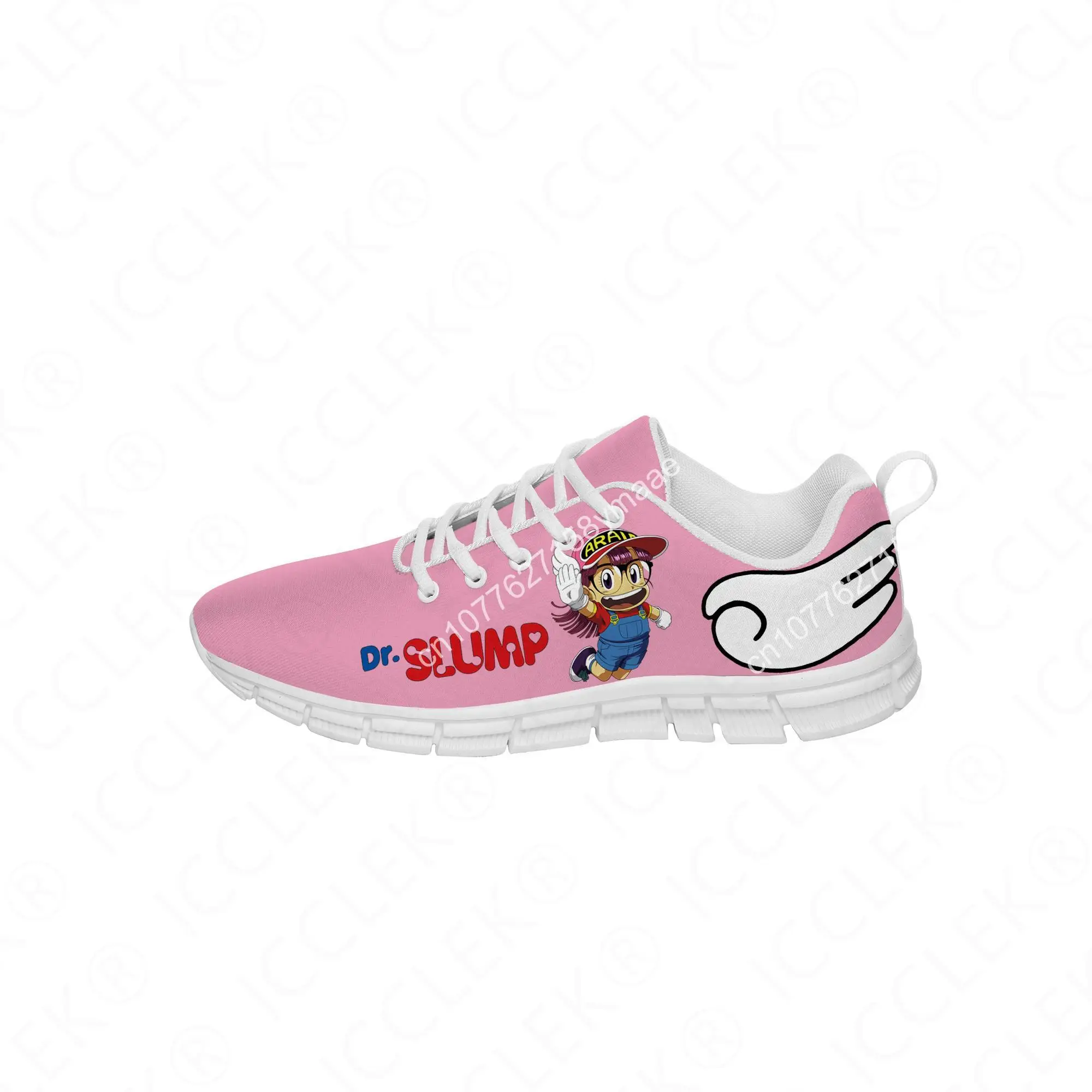 Japan Anime Manga Cartoon Arale Dr Slump Sneakers Shoes Mens Womens Teenager Casual White Shoes Canvas 3D Print Cosplay Shoe