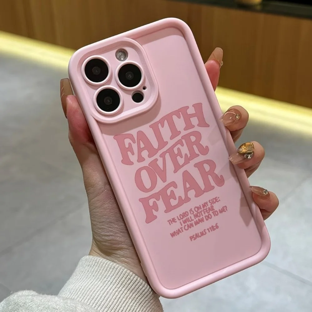 Coque de téléphone antichute en silicone souple avec motifs poèmes religieux pour iPhone 17 16 15 14 13 12 11 Pro Xs Max 8 Plus Mini Air X XR 17e 16e