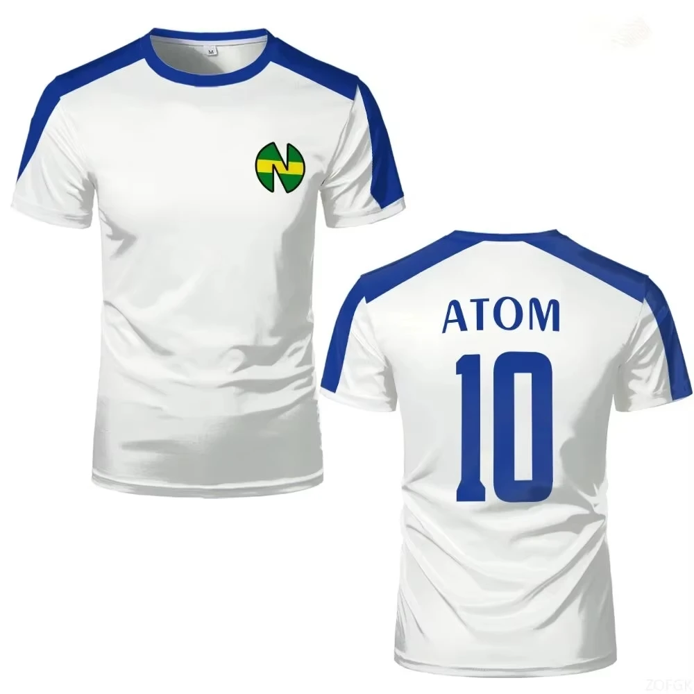 Camisetas de Fútbol Atom School Nansheng Olive y Benji, Camisetas Animadas de Capitán, Camiseta Deportiva de Cuello Redondo para Niños, Camiseta para Hombre