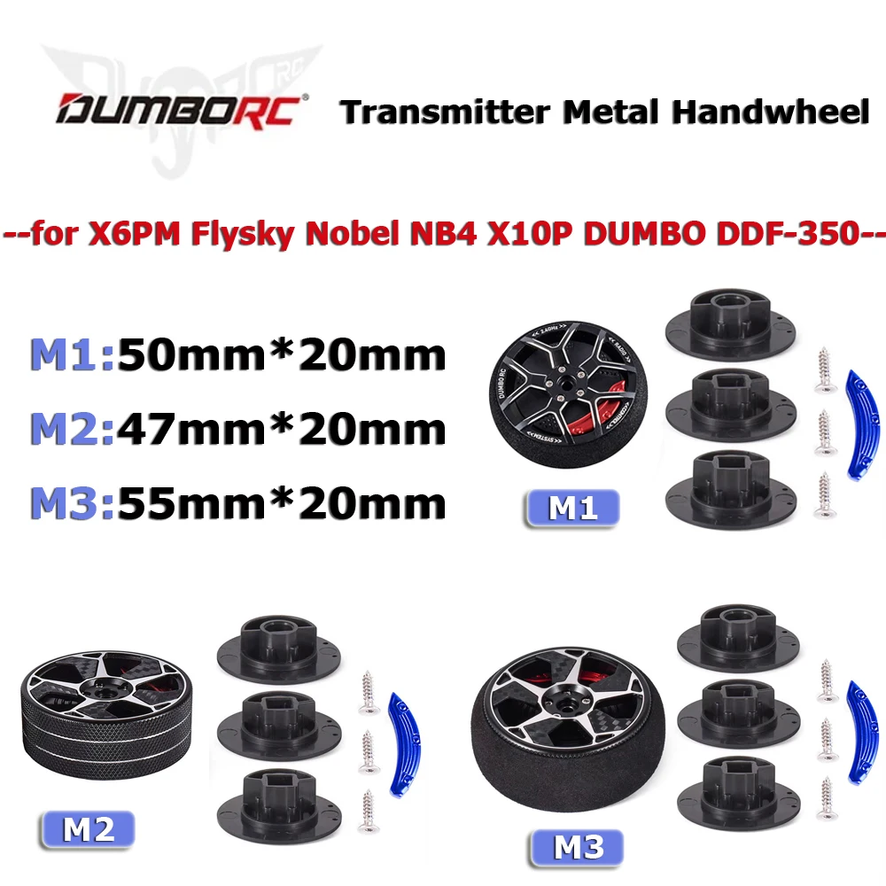 Steering Wheel Transmitter Direction Handwheel W/ Brake Pads Sponge Cover for X6PM Flysky Nobel NB4 X10P DUMBO DDF-350 Radiolink