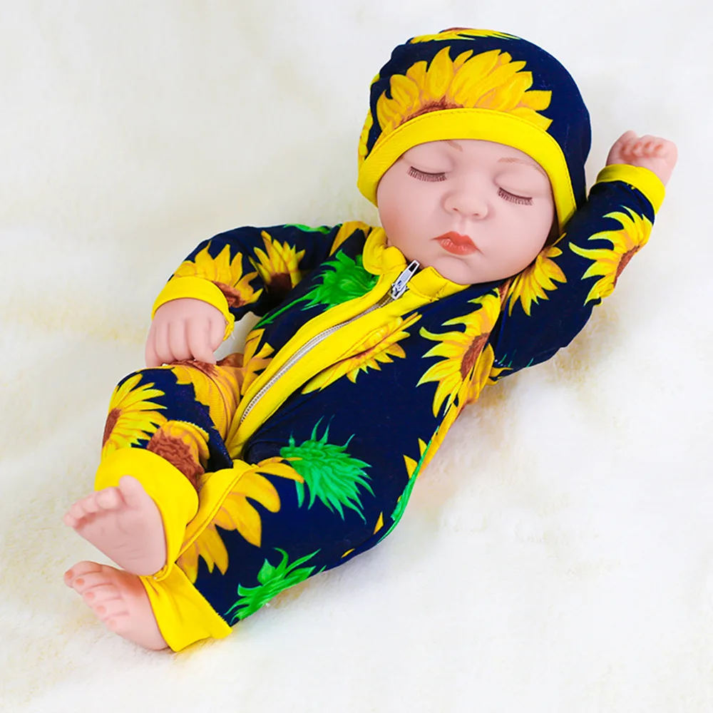 30cm Baby Doll Baby Toy Reborn Doll Toy for Children Trendy Bathrobe Styles Doll Closed Eye Bebe Reborn Doll Made of Vinly