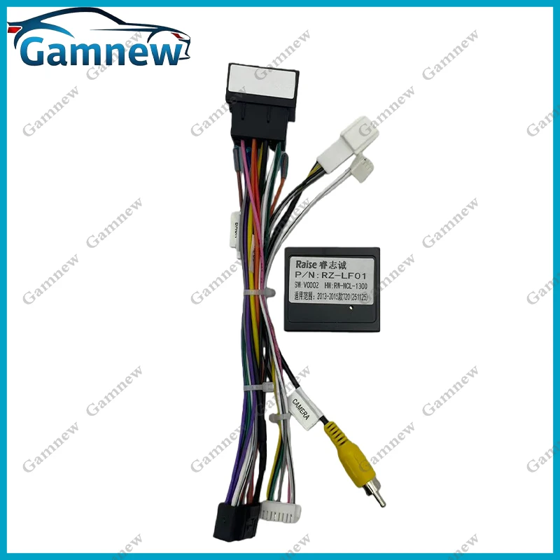 Car 16pin Wiring Harness Adapter Canbus Box Decoder Android Radio Power Cable For Lifan 820 720 2013-2015