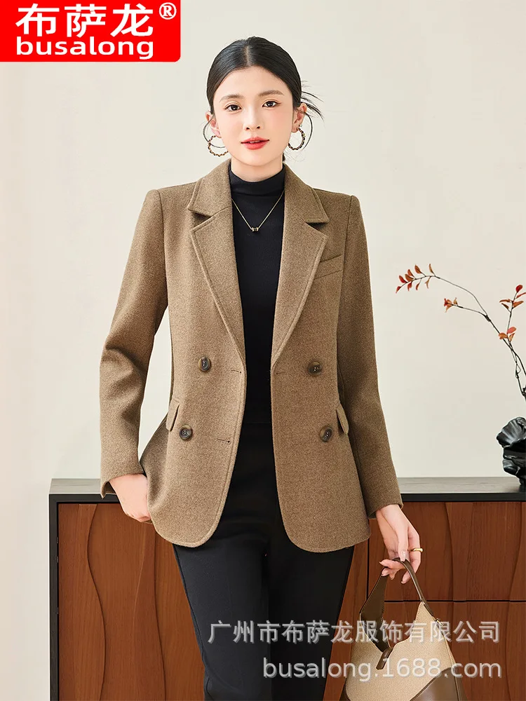 

2025New Stylish Fashion Suit Casual Women's Long Sleeve Professional Blazer Formal Women's Single Jacket Workwear8151