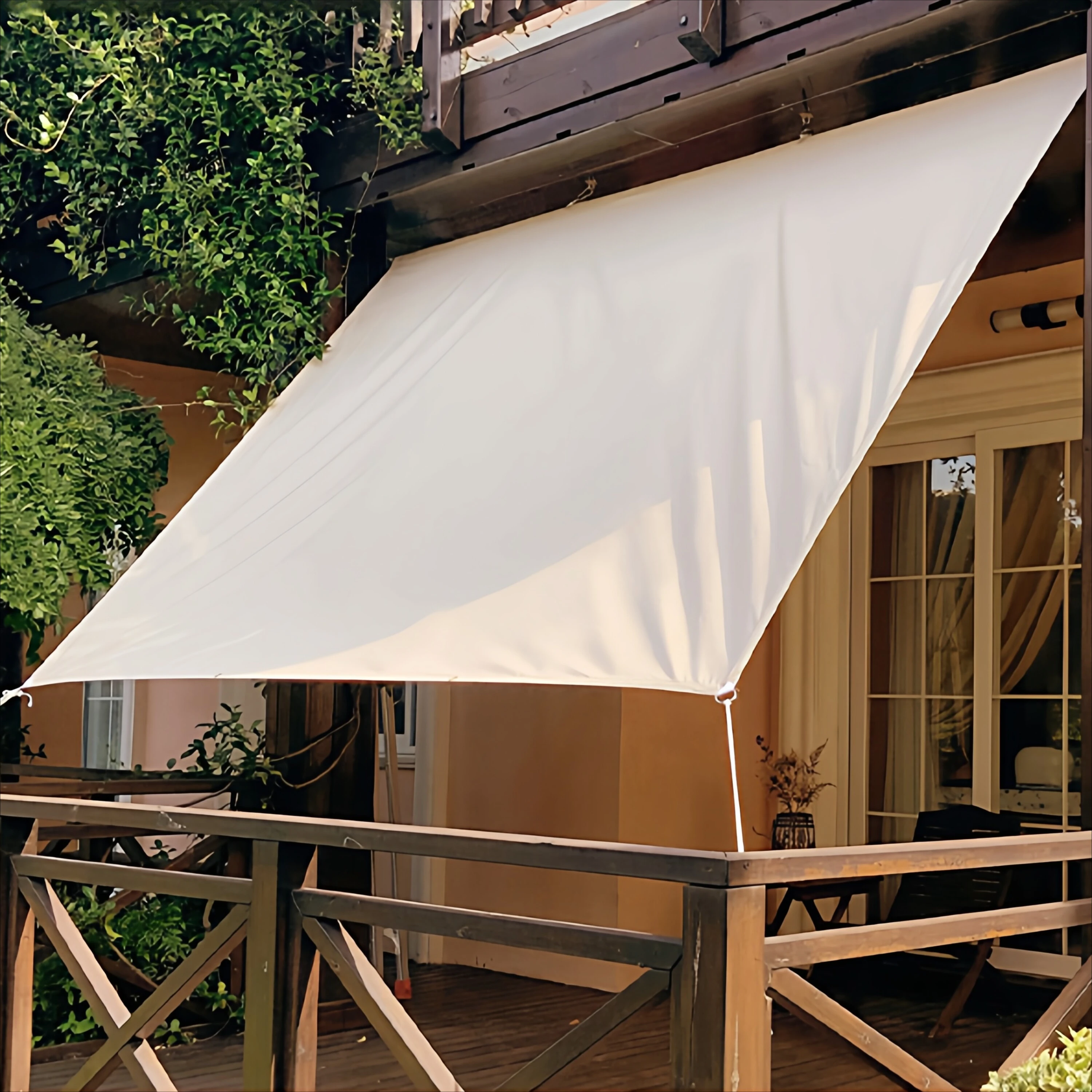Great New Premium Sturdy Waterproof UV Protection Outdoor Sun Shade Cloth Canopy, Lightweight Durable Rainproof Tarp for Garden
