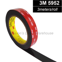 1 Roll 3M VHB 5952 Double Sided Acrylic Foam Adhesive Tape Heavy Duty Mounting Tape Choose Wide 3mm~5mm~10mm