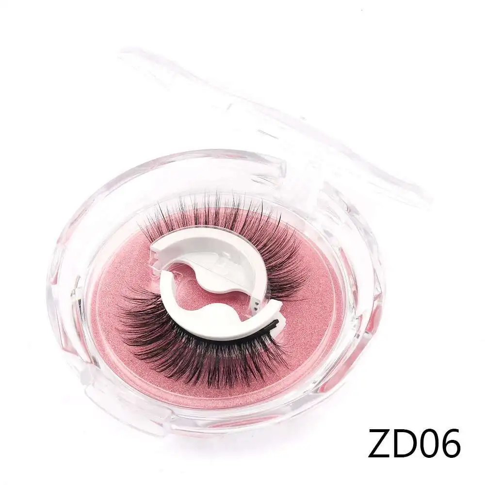 Wiederverwendbare selbstklebende falsche Wimpern, Vollstreifen-Wimpern, kleberfrei, 3 Sekunden zum Tragen von Wimpernverlängerungen, Schönheitszubehör, 1Pai – Detail 6