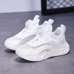 New Fashion White Children Shoes Pu Leather Kids Casual Sneakers School Running Shoes for Boy Girls White Tennis