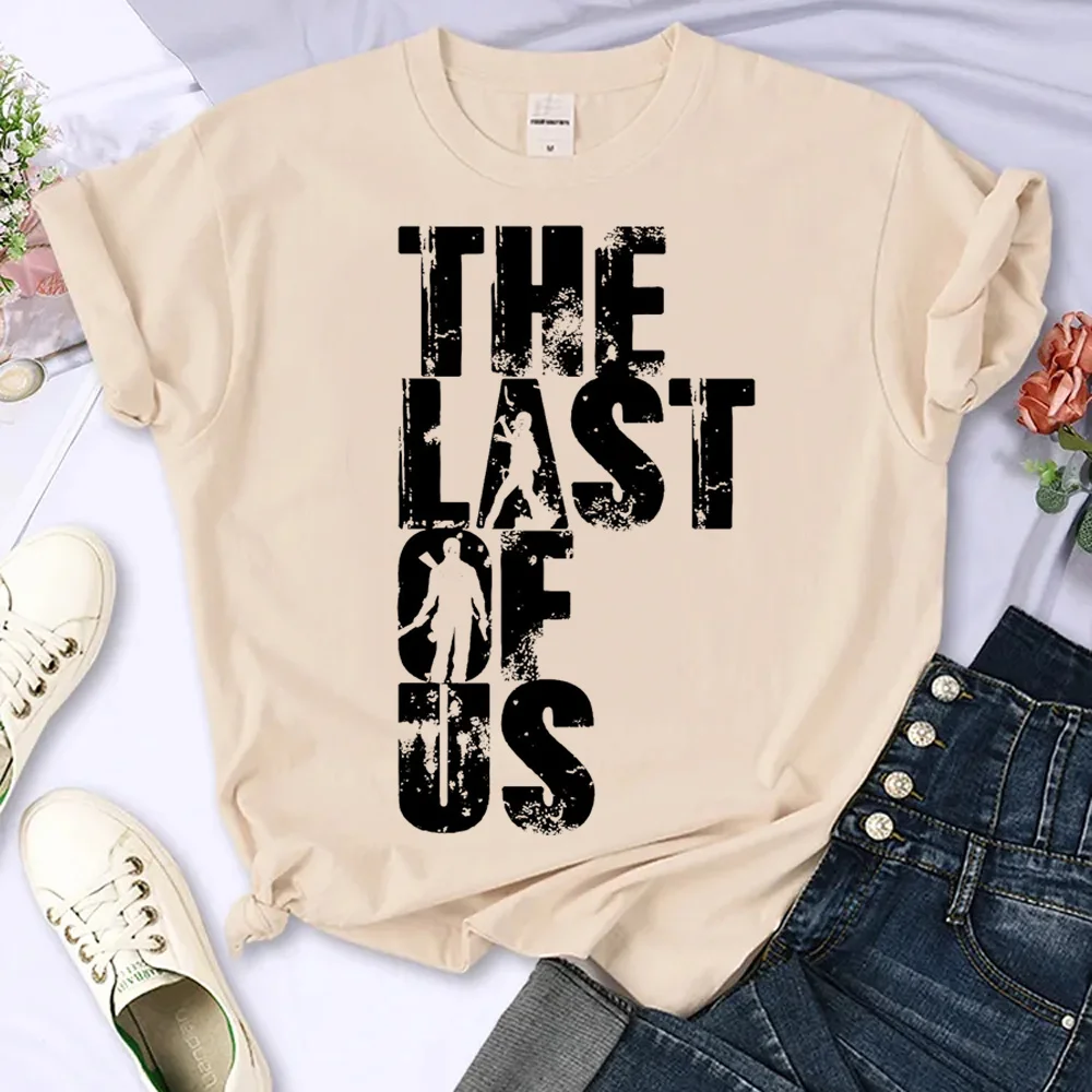 Camiseta de the Last of Us para mujer, ropa de calle de manga, camiseta de diseñador para chica, ropa de cómic de los años 2000