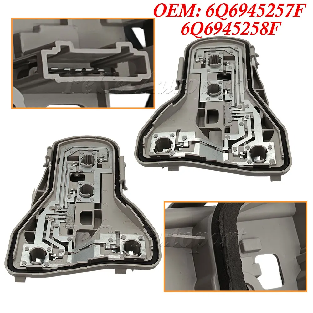 6Q6945257F 6Q6945258F Rear Left/Right Side Tail Light Carrier Bulb Holder FOR Volkswagen POLO 9N N/S 2005-2010 LHD