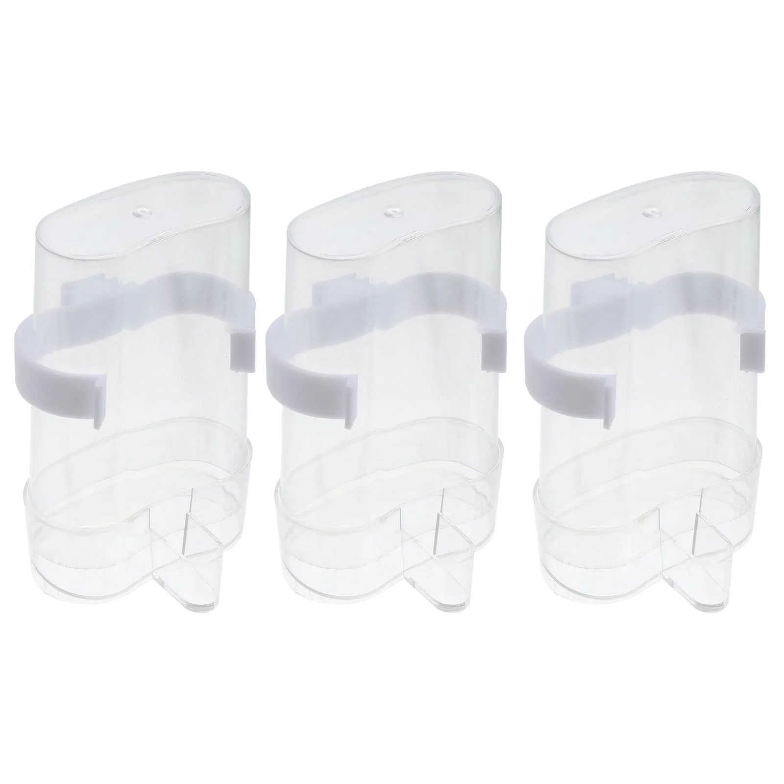 

3 Pcs Automatic Drinking Fountain Pet Bird Drinker Water Dispenser Feeder Pigeon Bowl Plastic Cage