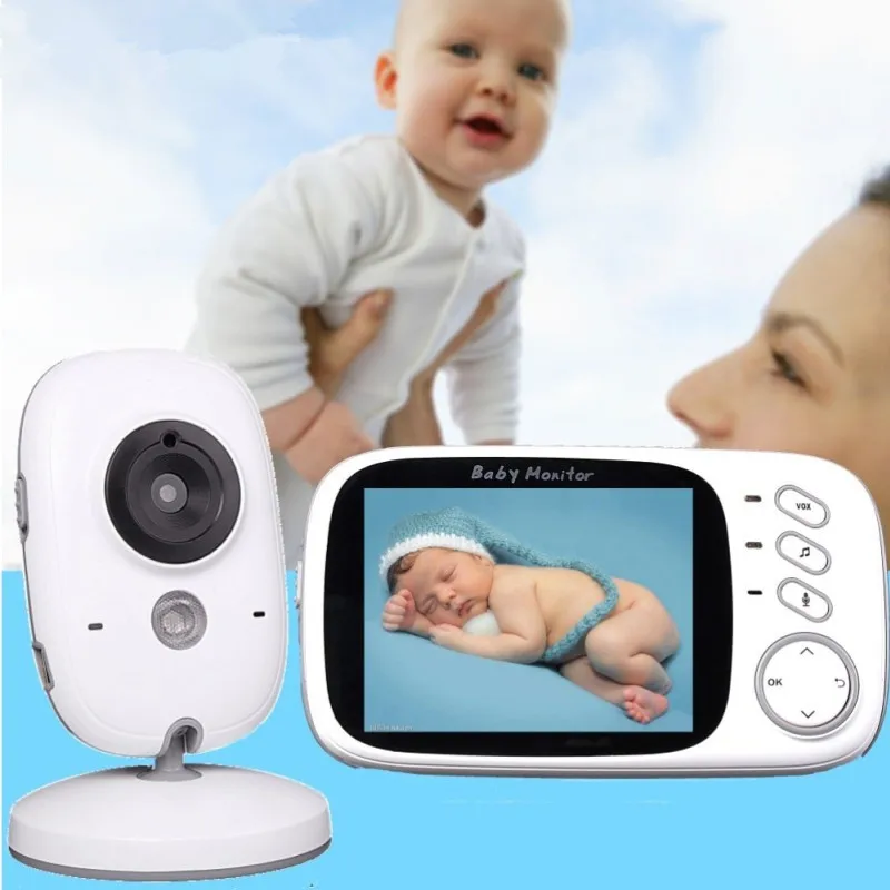 

Video Baby Monitor 2.4G Wireless with 3.2 Inches LCD 2 Way Audio Talk Night Vision Surveillance Security Camera Babysitter