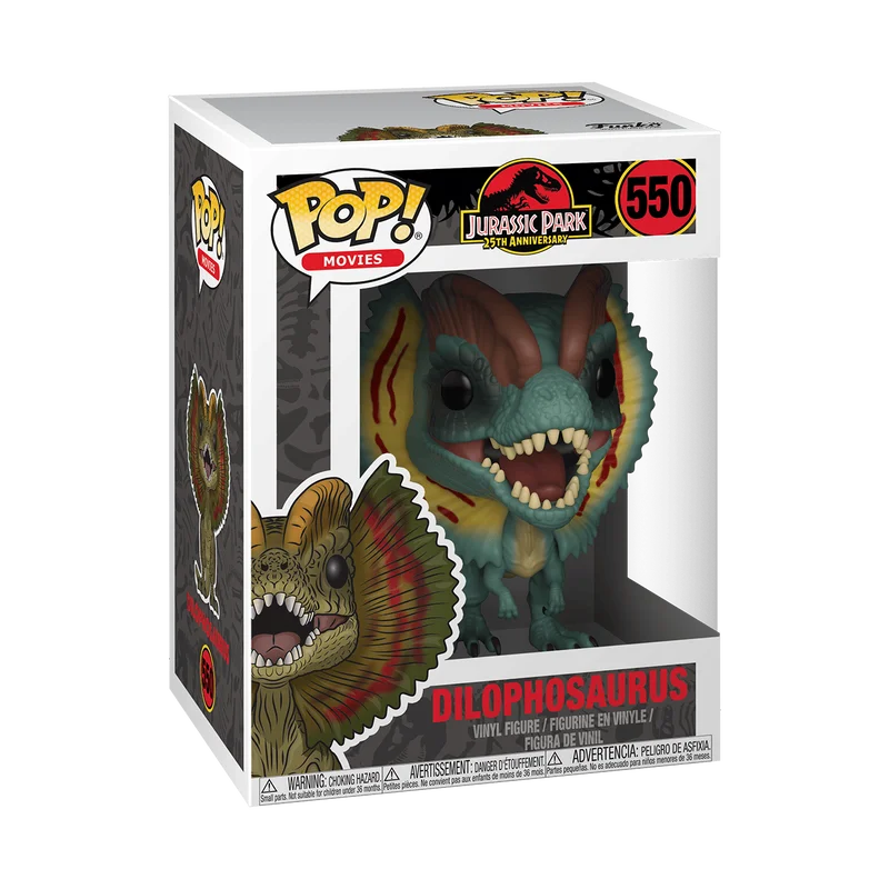 

Funko Pop Movie: Jurassic Park - Dilophosaurus (with Chase Scene) - New Year's Gift - Great Gift for Friends and Family for Christmas, New Year, and Birthdays, Pop Culture Decoration, Birthday Gift, Comic Book Collectibles, Officially Licensed Merchandise