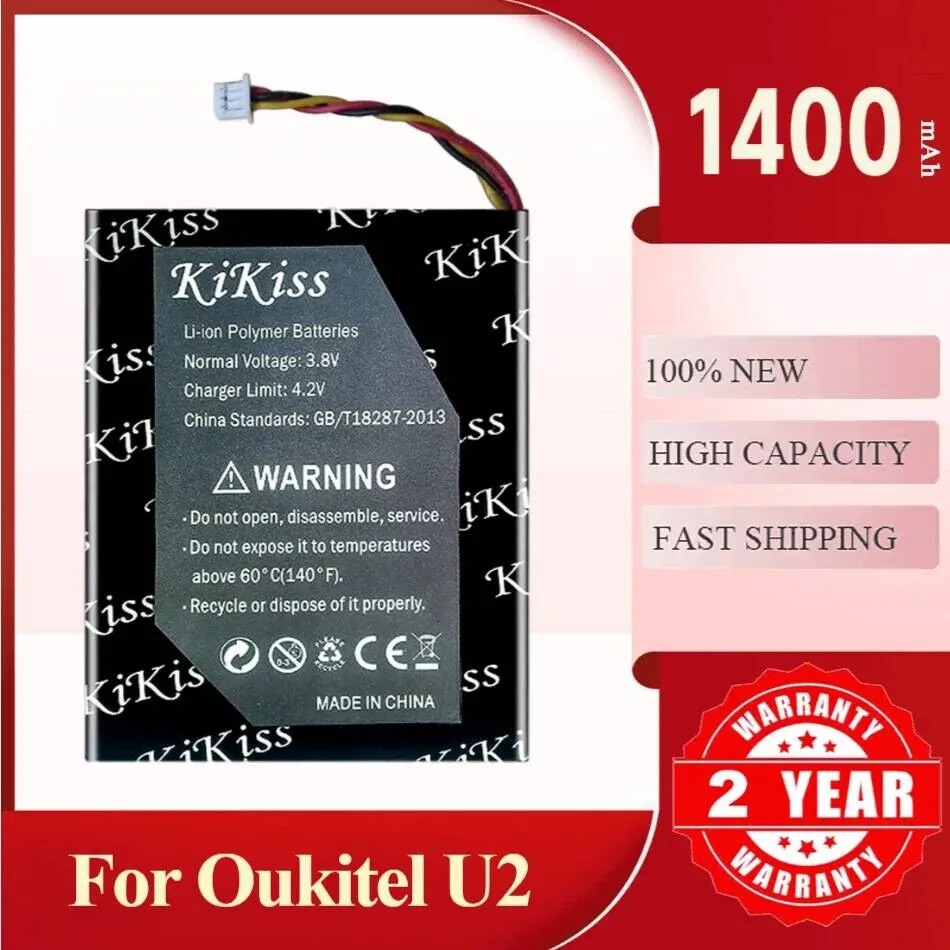 

Аккумулятор U2 1400 мАч для перезаряжаемого мобильного телефона Oukitel Premium