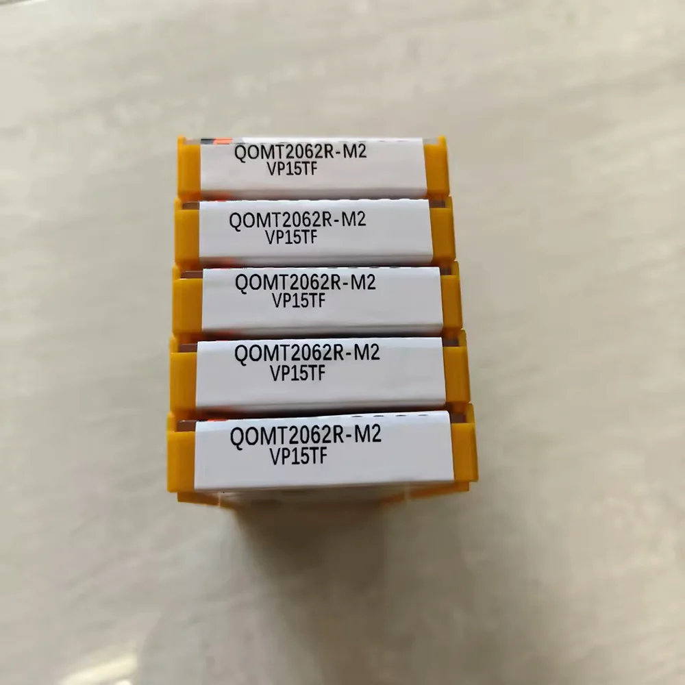 Novo genuíno japão moinho cnc QOMT1651R-M2 vp15tf inserções de carboneto qomt 1651 R-M2 vp15tf fresa torno de metal máquina ferramenta
