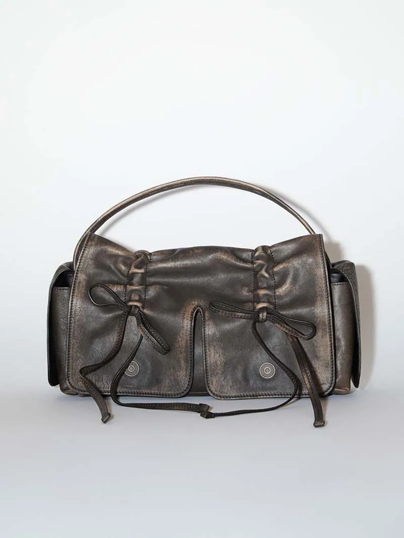 Imagem -03 - Bolsas de Couro de Água Macia para Mulheres Bolsas de Ombro Bolsa Tiracolo Mensageiro Bolsala Retrô Vintage Estilo Europeu e Americano