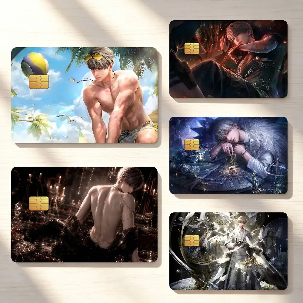 Love and Deepspace Xavier Credit Card Skin Stickers For Bank Bus Metro Cards Waterproof Anti-Scratch Gift 4PCS