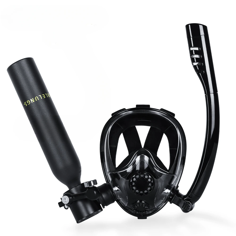 2024 Hot 0.5L Mini Scuba Diving Lung Air Tank with Full Face Mask