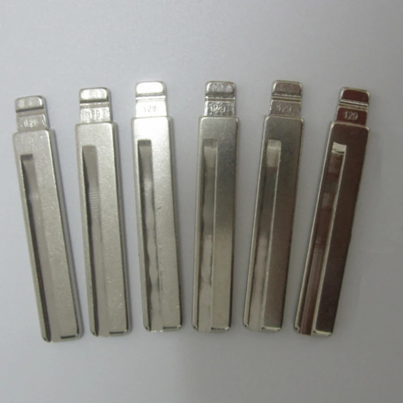 

XIEAILI OEM 50Pcs 129# Uncut Car Key Blank Blade HY20R For Hyundai For Keydiy KD Xhorse VVDI JMD