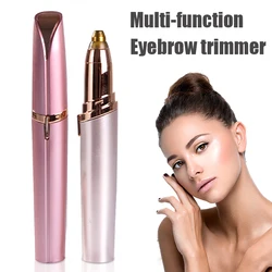 1PC Women Electric Eyebrow Trimmer Security Eye Brow Epilator Mini Shaper Shaver Painless Hair Removal Beauty Trimmer