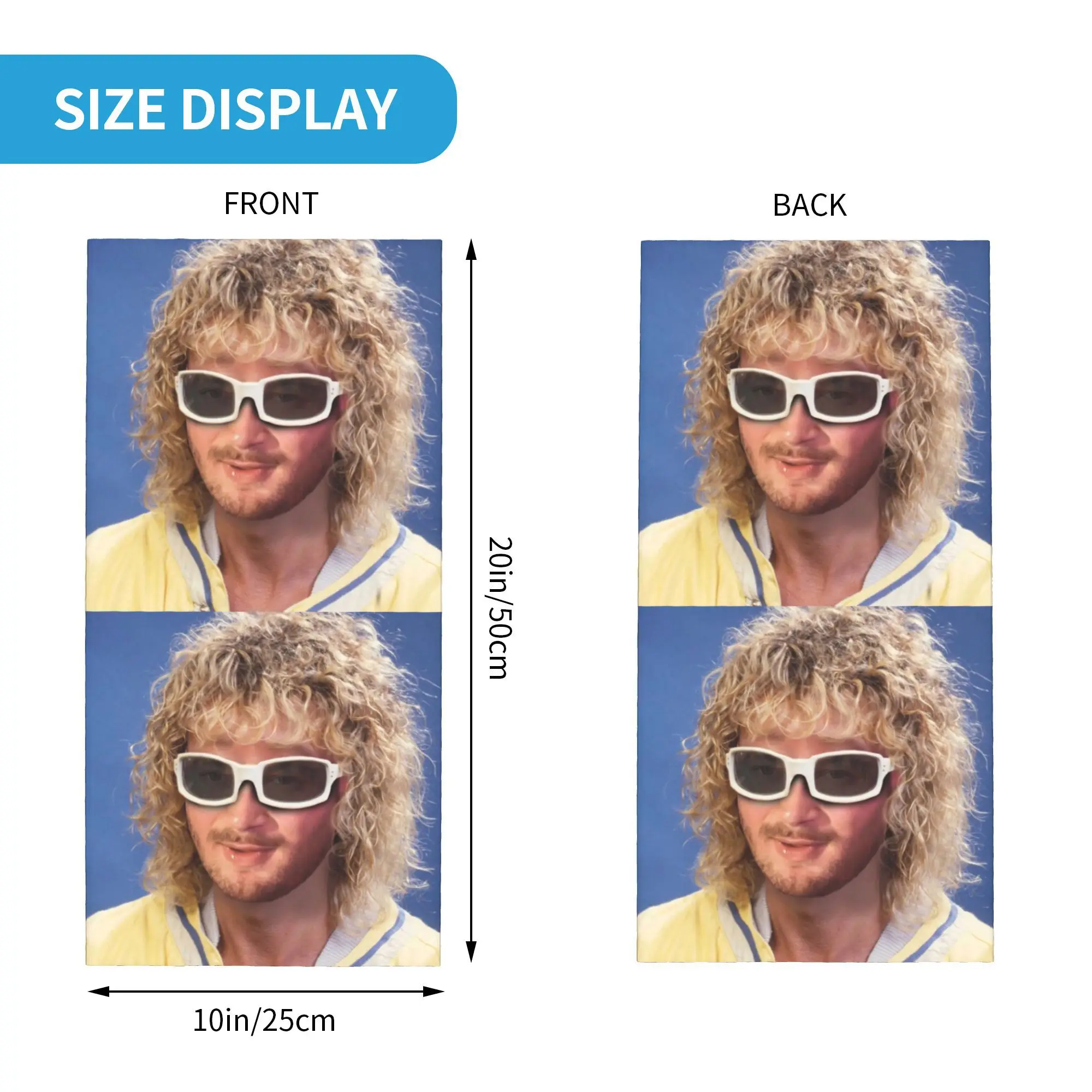 Custom Jul Winter Headband Neck Warmer Women Men Ski Camping Tube Scarf Singer Face Bandana Gaiter