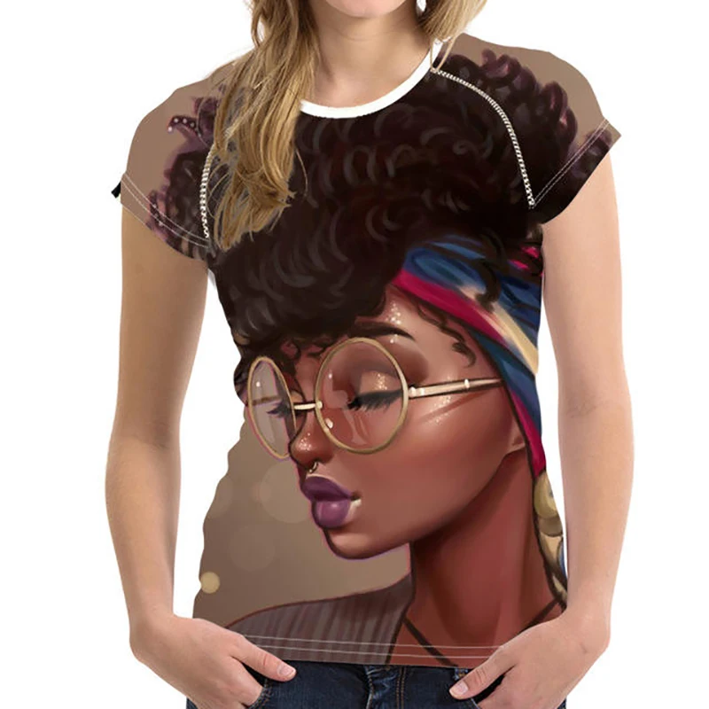 

Новая футболка в африканском стиле для девочек, футболки с 3D принтом в этническом стиле, женская уличная одежда, футболки с короткими рукавами, Harajuku, большие топы Y2k, одежда