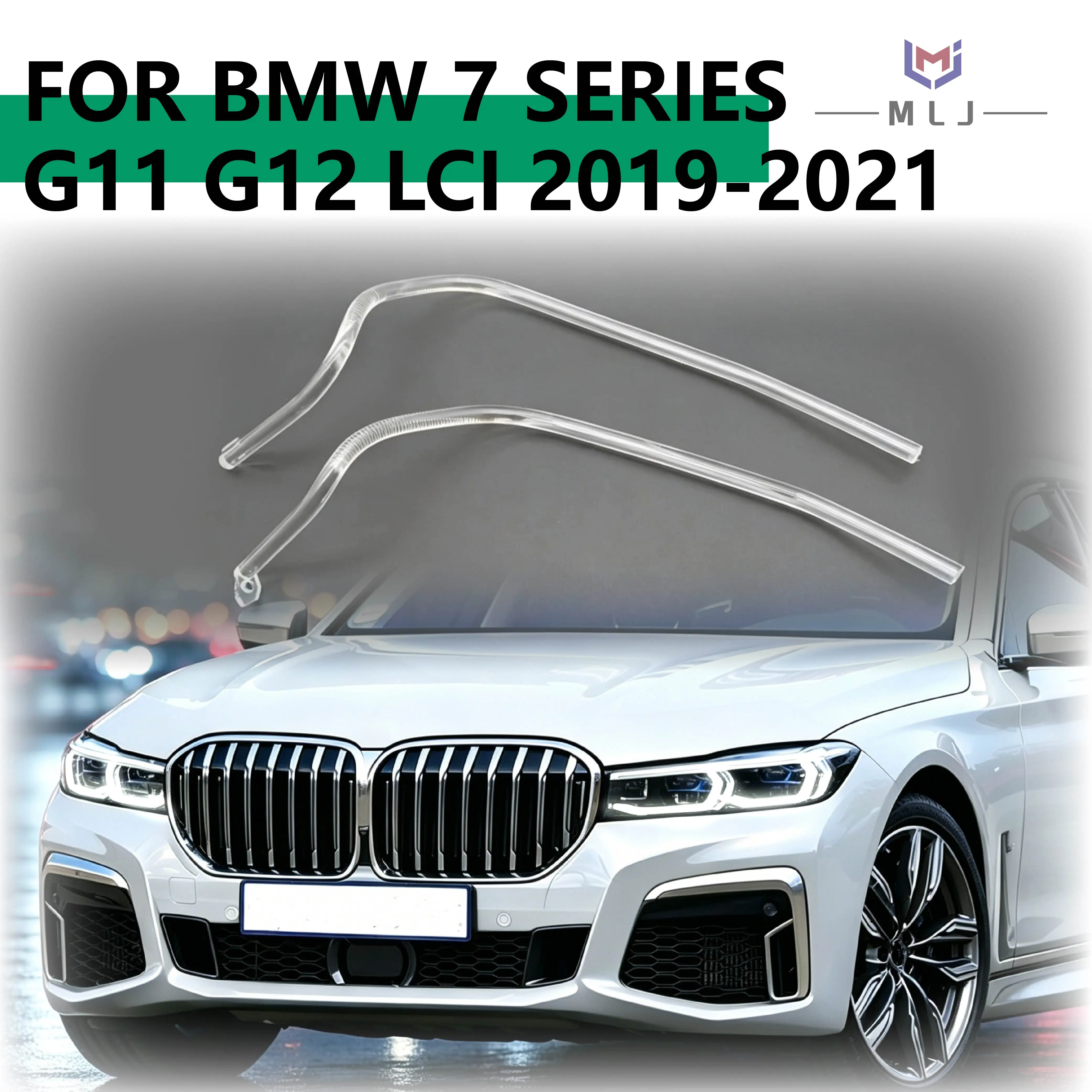 Angel Eyes LED DRL Acrylic Light Guide Strip Tube Plate Headlight Replacement Spare Parts For BMW 7 Series G11 G12 2019-2021