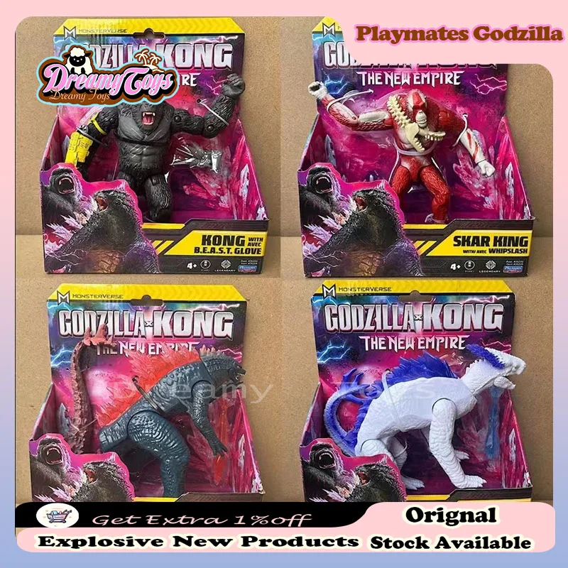 

Original Playmates GODZILLA X Kong New Empire Anime Figure Skar King Shimo Action Figure 2024 New Child Toys Halloween Gift Toys