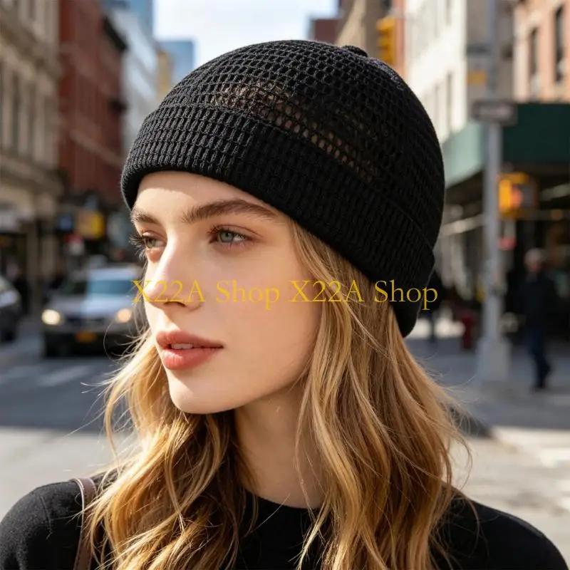 Unique Sporty Hat for Women Soft Breathable Skull Hat Casual Photo Props Party Outfit Dome Cap