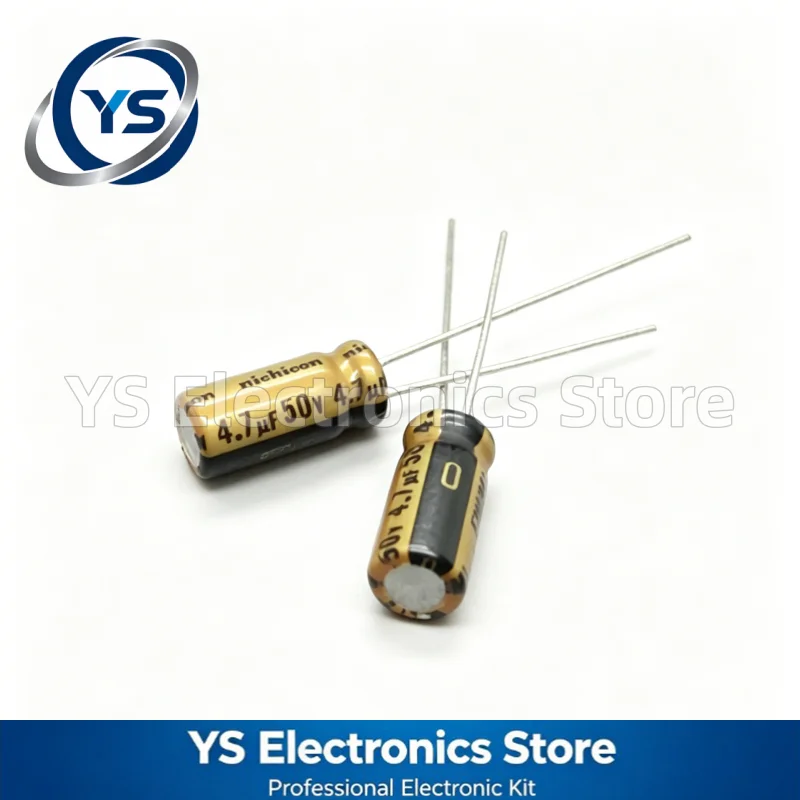 10-200pcs 50V4.7UF NICHICON FW Series 5X11mm  Hi-Fi Audio Electrolytic Capacitor UFW1H4R7MPD 4.7UF50V 50V 4.7UF Original NEW