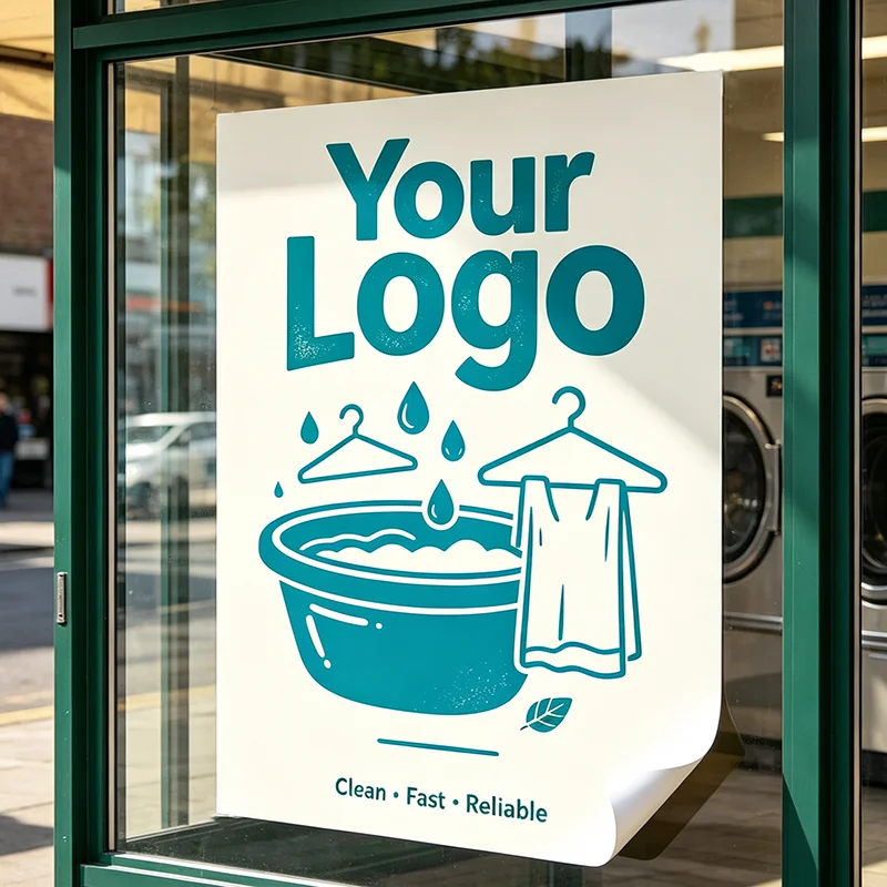 Any Size 100cm Custom Sticker Waterproof Vinyl Decal Cafe Bakery Pet Shop Dental Laundry Bookstore Removable Indoor Outdoor Busi